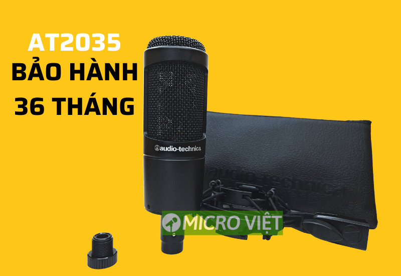 Micro audio technica at2035 thu âm chính hãng bảo hành 36 tháng ...