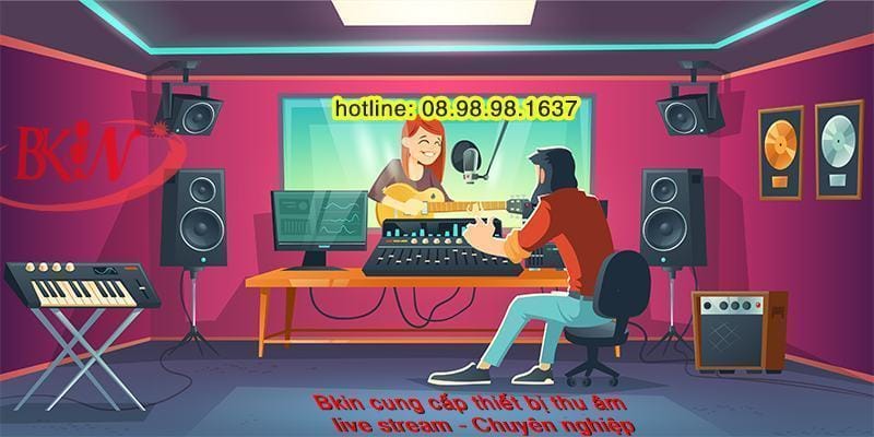 Cài đặt phần mềm hát livestream thu âm chuyên nghiệp 1 bkin he thong thu am live steam