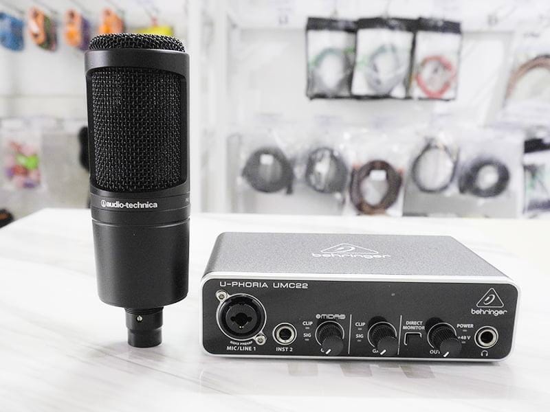 Sound card Behringer umc22 hát online giá rẻ 4 cpmbo umc22 micro at2020