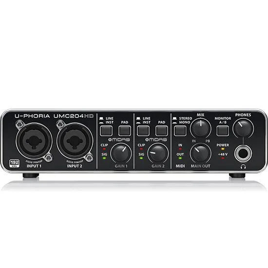 sound card thu am 204hd behringer