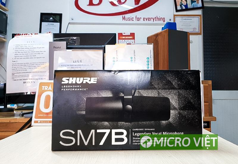 Micro thu âm Shure SM7B chính hãng mới nhất