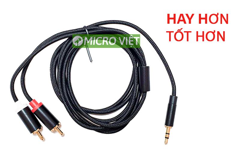 Dây Audio 3.5mm ra 2 đầu RCA hoa sen