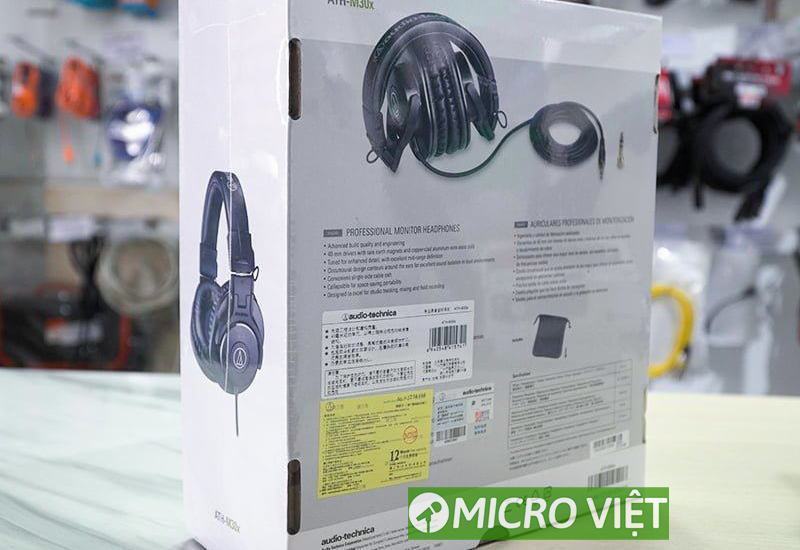 Tai nghe kiểm âm Audio technica ATH-M30X 2 Audio technica ATH-M30X mặt lưng