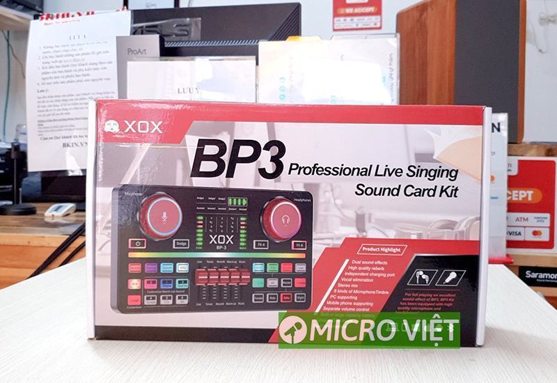 Bộ sound card hát live XOX BP3 4 Bộ sound card hát live XOX BP3