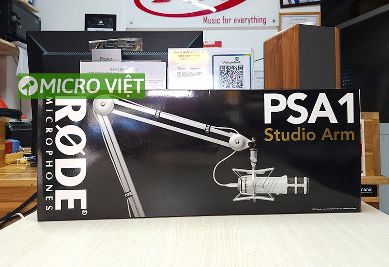 Chân kẹp bàn micro Rode PSA1 chính hãng 1 Rode PSA1 hộp mic
