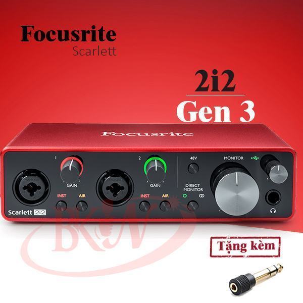 Sound card Focusrite Scarlett 2i2 Gen mới nhất