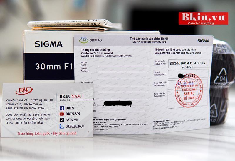 Lens sigma 30mm f1.4 cũ for sony chính hãng 1 Lens sigma 30mm f1.4 cũ for sony chính hãng