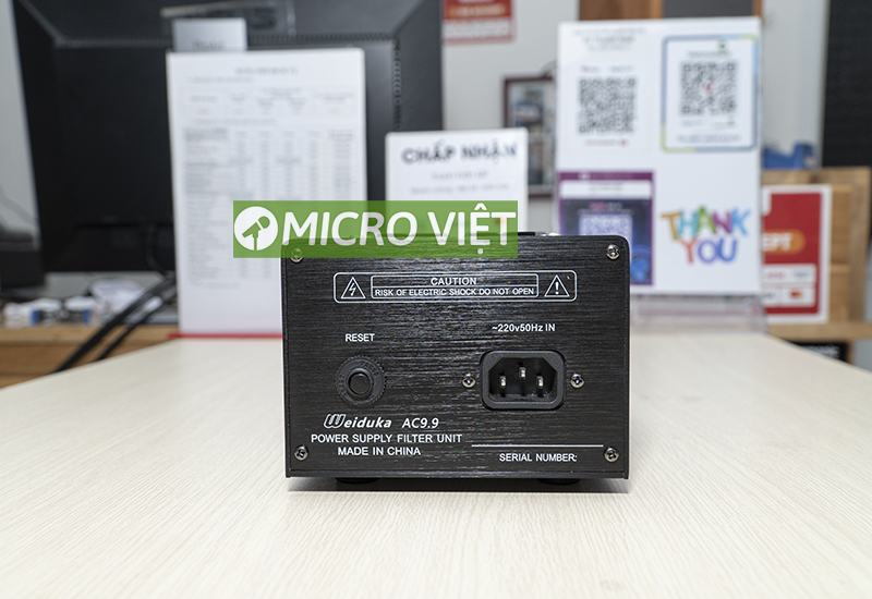Ổ cắm lọc nguồn điện audio weiduka AC 9.9 3 Ổ cắm điện weiduka AC 9.9