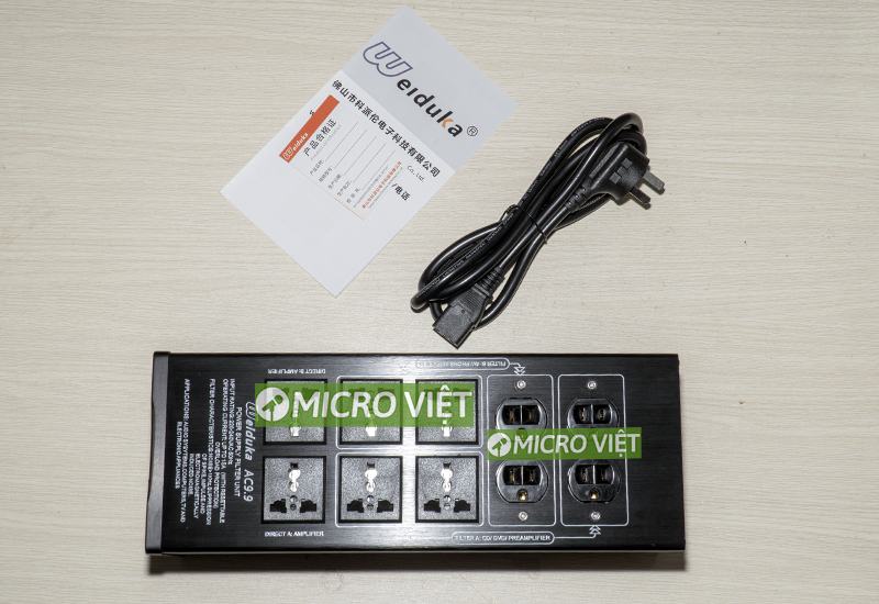 Ổ cắm lọc nguồn điện audio weiduka AC 9.9 4 Bộ lọc nguồn điện audio weiduka AC 9.9